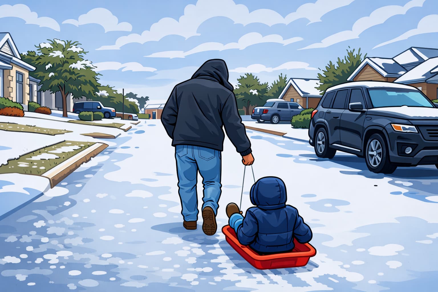 A rare winter day in Texas