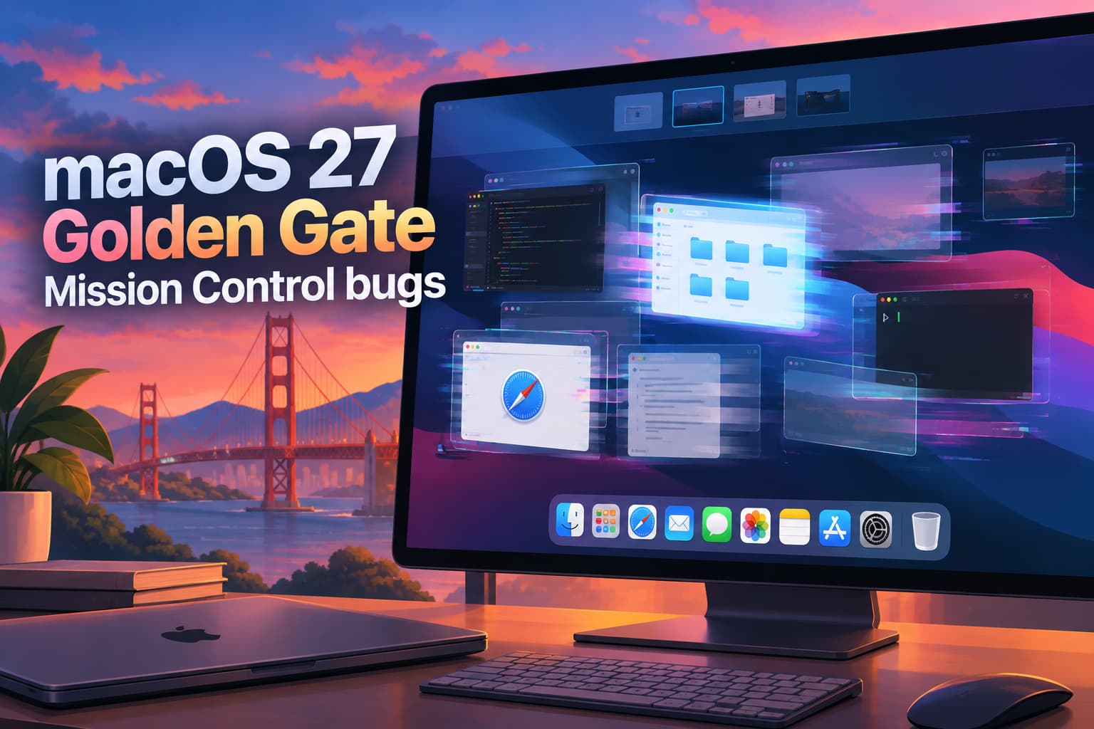 macOS 27 Golden Gate - Mission Control Bugs