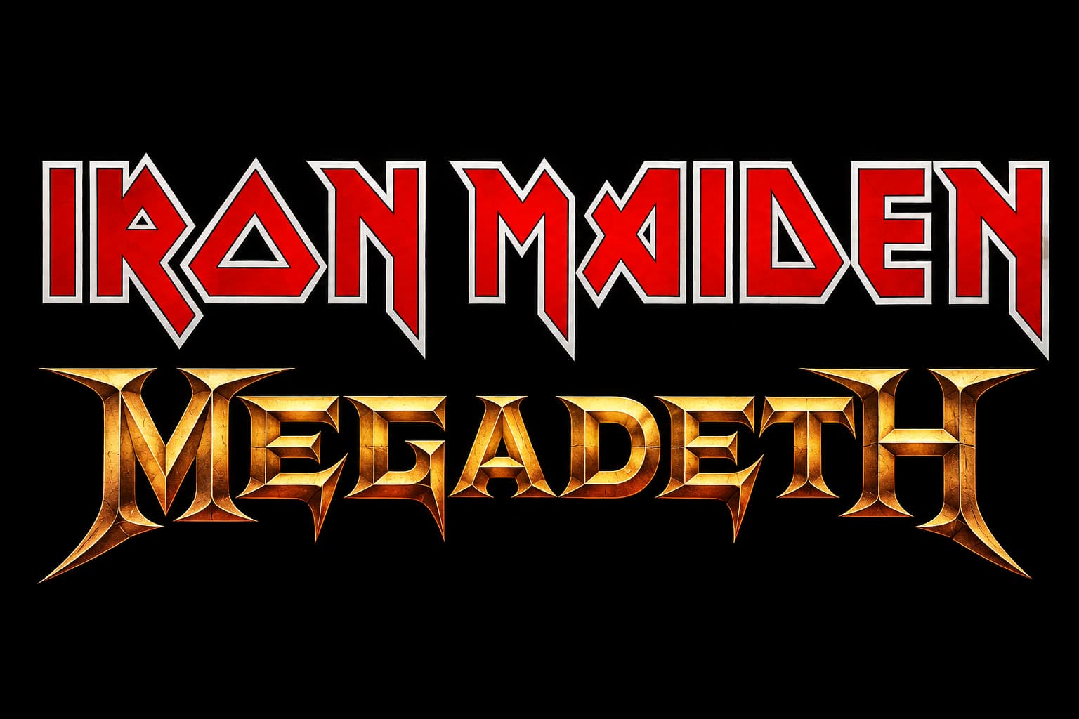 Iron Maiden and Megadeth