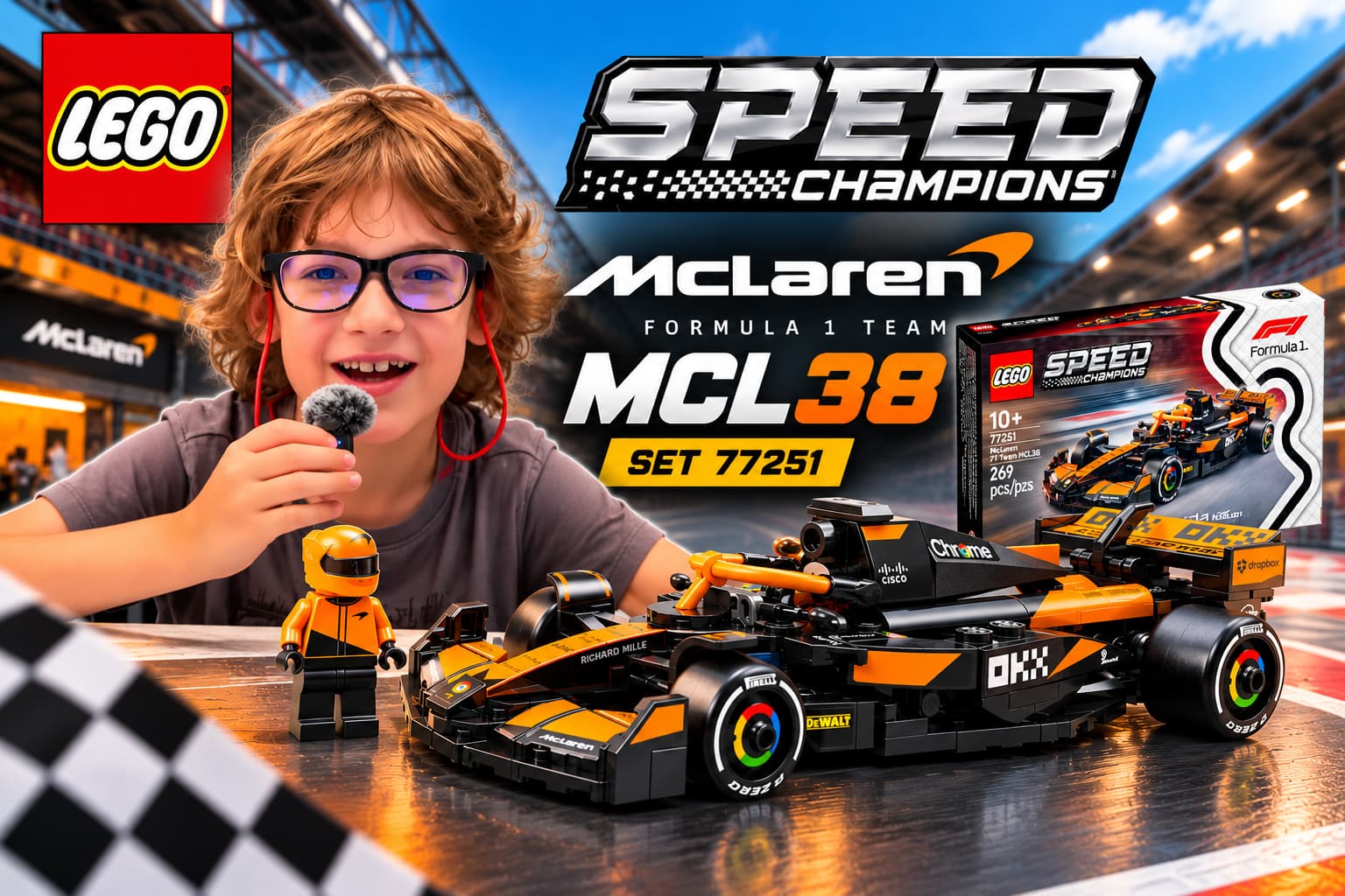 LEGO McLaren F1 Team MCL38 Race Car